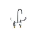 D2D Technologies 4 in. Commercial Grade Centerset Bathroom Faucet with Wrist Blade Handle, Polished Chrome D22586718